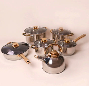 11pcs Stainless Steel Cookware set