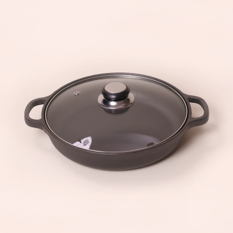 Iron Pot with Glass lid