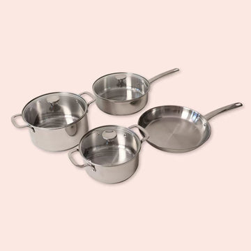 4pcs Stainless Steel Cookware Set