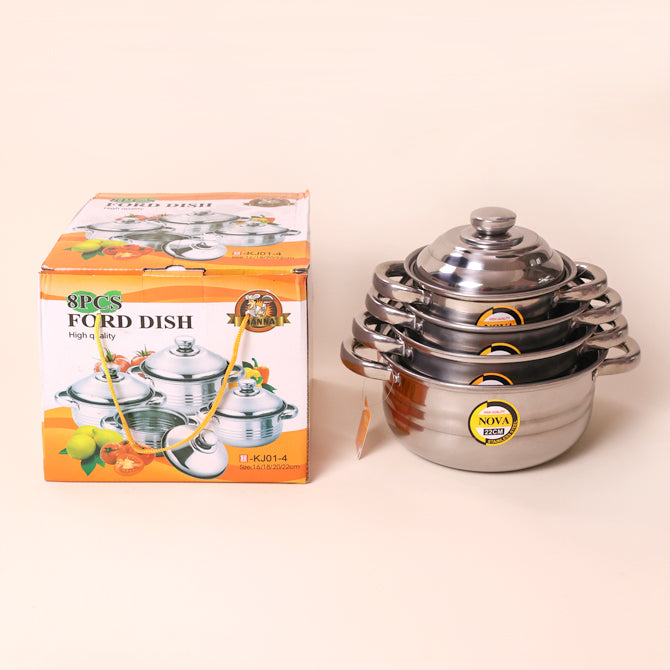 8pcs Stainless Steel Cooking Bowls
