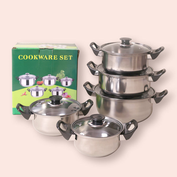 10pcs Stainless Steel Pot set