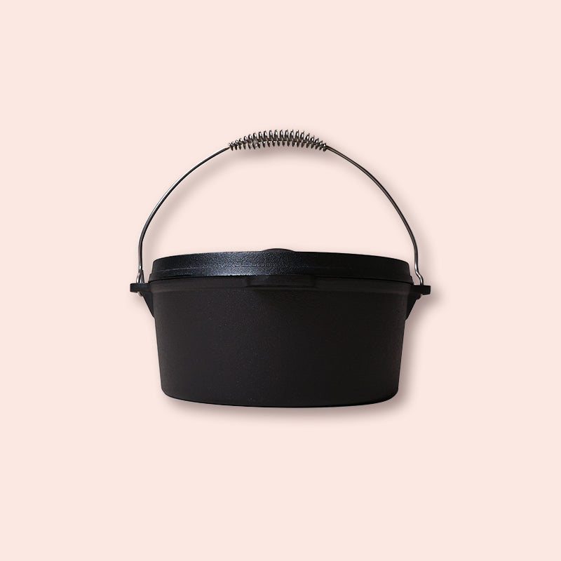 Iron Pot with Iron Lid