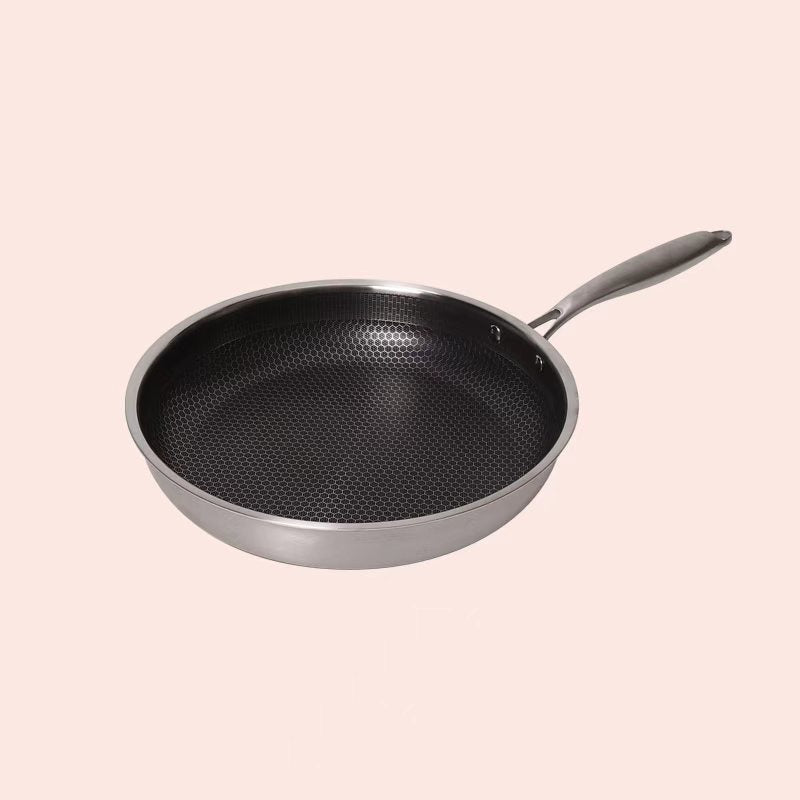 Honeycomb Stainless Steel Frypan
